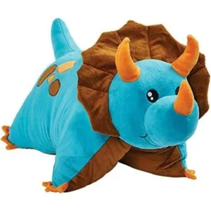 Pillow Pets Juguete de peluche de dinosaurio azul_1