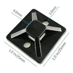 HS Soportes de brida de cables autoadhesivos con agujero_3