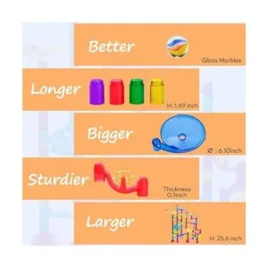 Gifts2U Juegos de carreras de mármol para niños 122_3