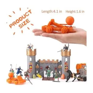 Figura de acción de caballeros del castillo medieval_5