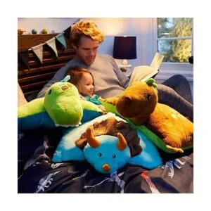 Pillow Pets Juguete de peluche de dinosaurio azul_3