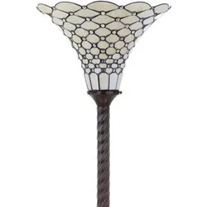 Jonathan Y TiffanyStyle Torchiere Lámpara de pie LED de_4