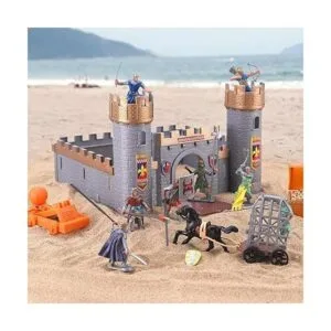 Figura de acción de caballeros del castillo medieval_3