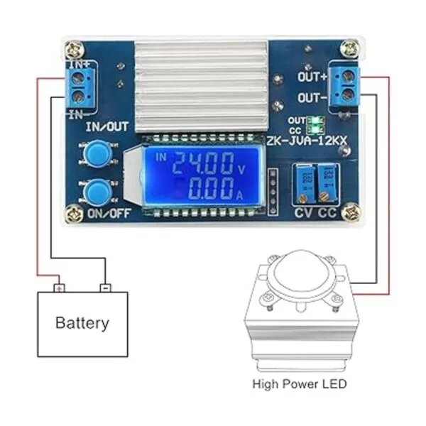 DROK Convertidor de corriente CC 5.3 V32 V a 1.2 V32 V 12_4
