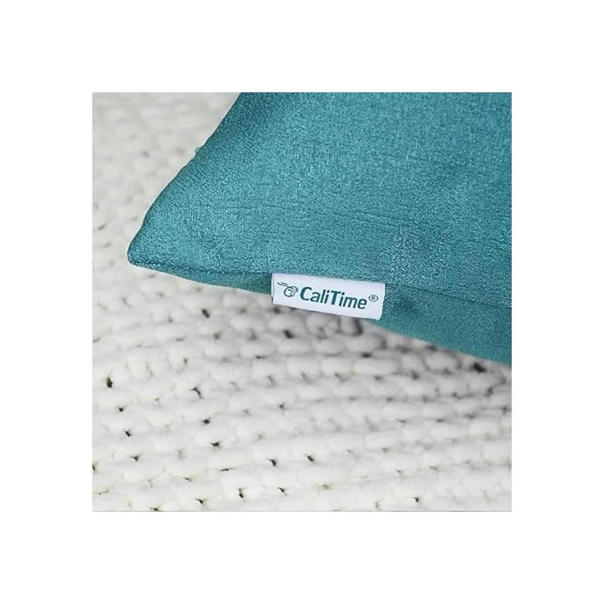 CaliTime Paquete de 2 fundas de almohada suaves para sofá_6