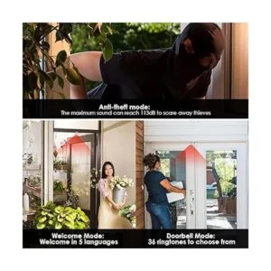 GREENCYCLE Timbre de puerta con sensor de movimiento_3