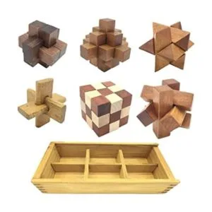 Guaishou Rompecabezas de madera 3D de lujo 6 en uno para_1