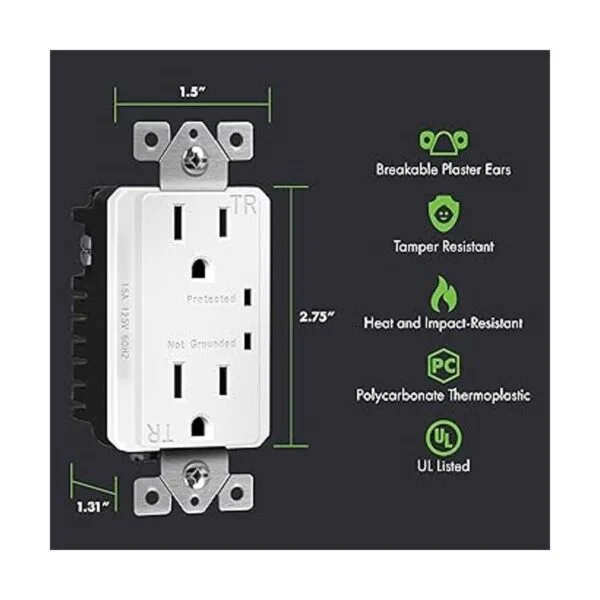 TOPGREENER Receptáculo protector de sobretensiones con_2