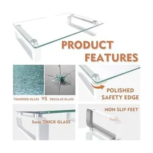 HD02T001 Soporte de escritorio transparente para pantalla_2