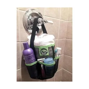 Camco Organizador de malla para ducha con bolsillos y asa_5