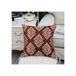 CaliTime Juego de 2 fundas de almohada de jacquard suave_3