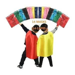 ADJOY Capas y máscaras de superhéroe para niños para_3