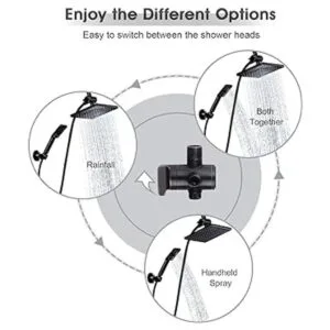 BRIGHT SHOWERS Cabezal de ducha de lluvia con rociador de_2