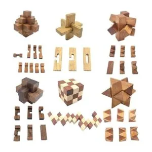 Guaishou Rompecabezas de madera 3D de lujo 6 en uno para_4