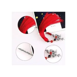 GTHER Marcapáginas de metal chino con borla marcapáginas_5