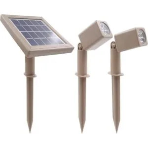 HEX 30X Foco solar doble LED blanco cálido impermeable_1