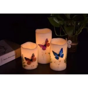 Juego de 3 velas sin llama de 4 pulgadas 5 pulgadas 6_2