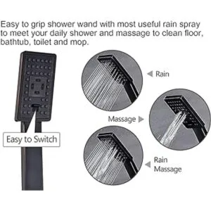 BRIGHT SHOWERS Cabezal de ducha de lluvia con rociador de_3