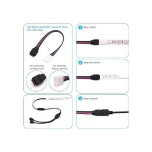 Kit de conector de tira LED 5050 de 4 pines kit de_2