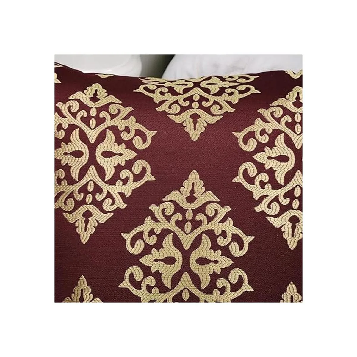 CaliTime Juego de 2 fundas de almohada de jacquard suave_6