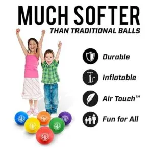 GoSports Dodgeball Balls Air Touch NoSting Balls Includes_5