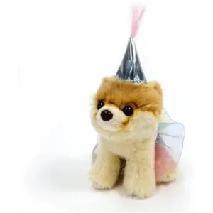GUND Itty Bitty Boo Perro de peluche de piña 5 pulgadas_6