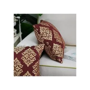 CaliTime Juego de 2 fundas de almohada de jacquard suave_5