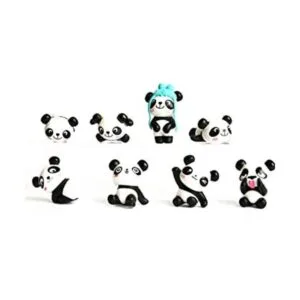 Muñeca de panda mini panda decoración de pastel de_1