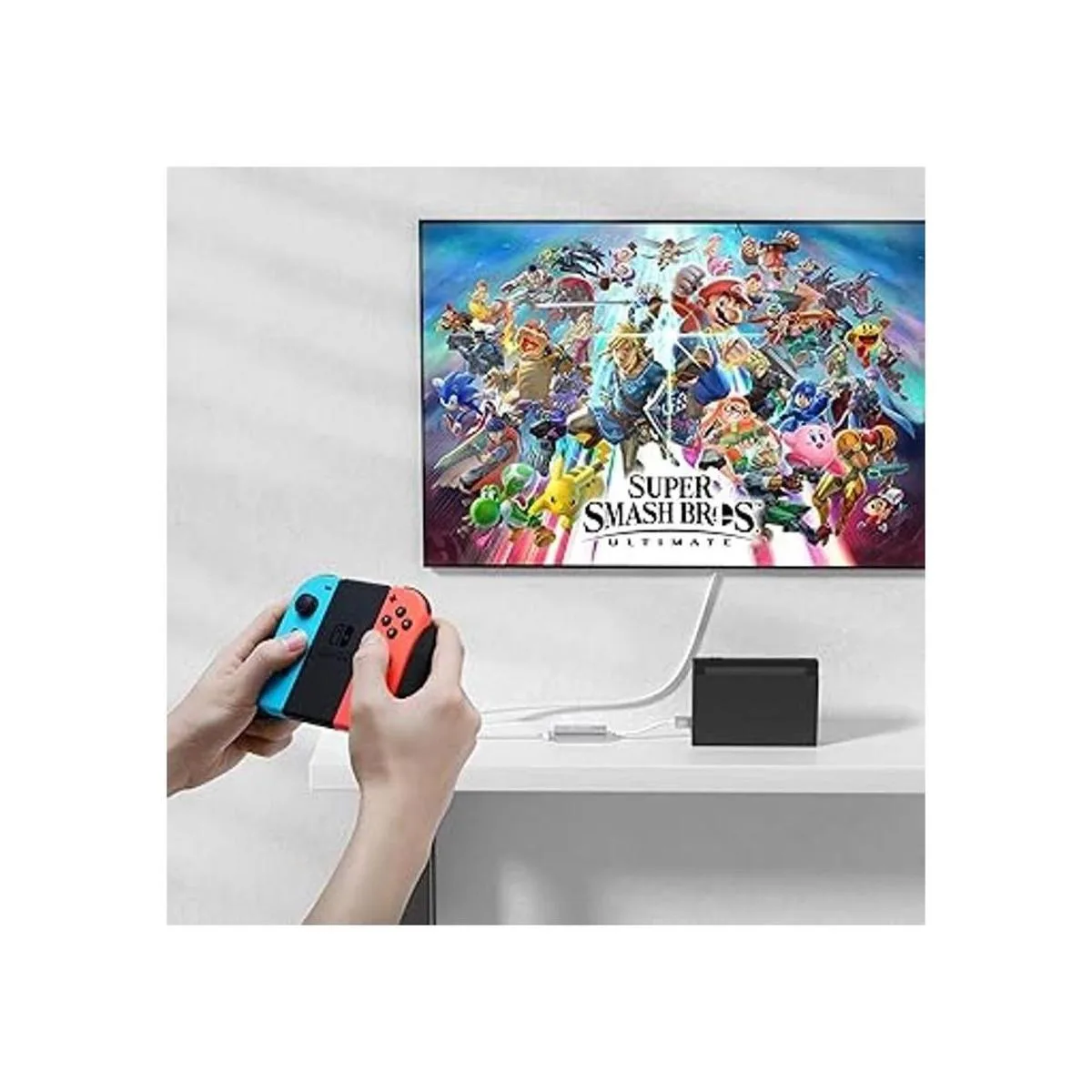 Adaptador Ethernet de repuesto para Nintendo Switch Wii U_2