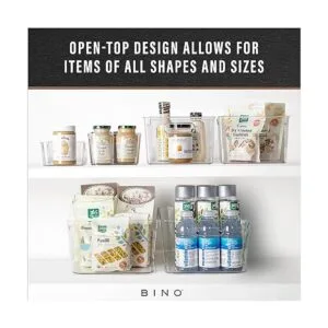 BINO Cubo de almacenamiento de plástico transparente con_4