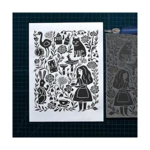 Falling in Art Bloque de tallado de linóleo suave bloque_4