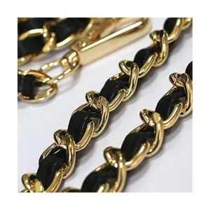 Model Worker Correa de piel de 47 pulgadas con cadena de_3