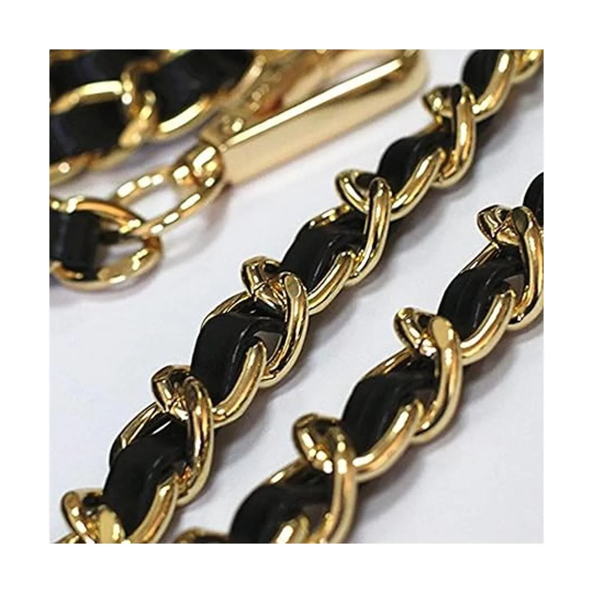 Model Worker Correa de piel de 47 pulgadas con cadena de_3