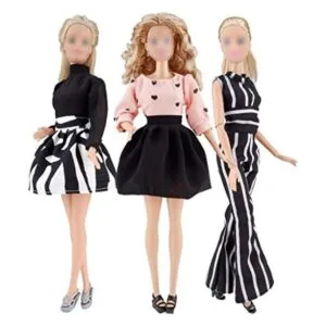 ETING Ropa de muñeca hecha a mano falda corta overol_1