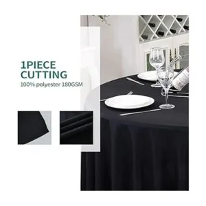 Surmente Mantel redondo de poliéster de 120 pulgadas para_2