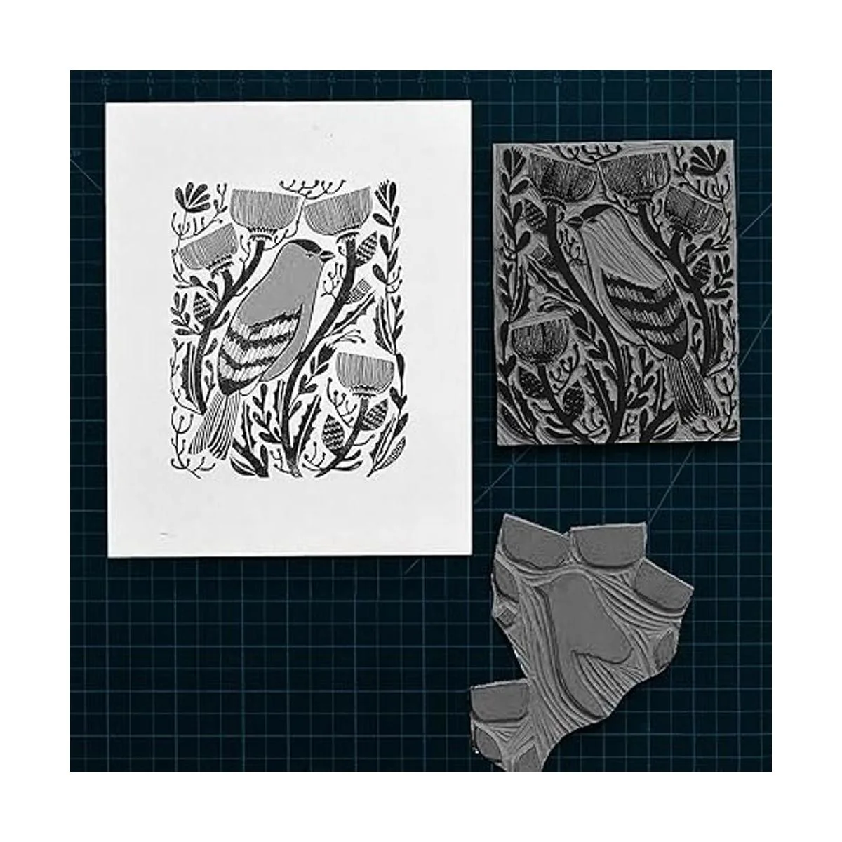 Falling in Art Bloque de tallado de linóleo suave bloque_5