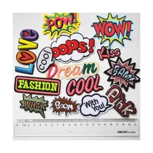 Mo Sheng Accessory 22 parches de palabras para bricolaje_2