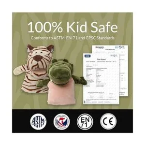 Juego de 5 piezas de marionetas de mano de animales con_5