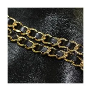 Model Worker Correa de piel de 47 pulgadas con cadena de_4