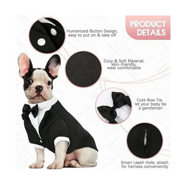 Kuoser Camisa para cachorro ropa para perro pequeño_3