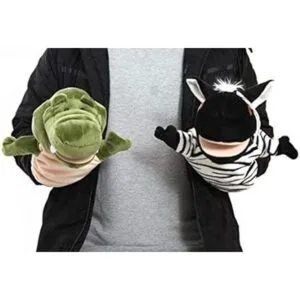 Juego de 5 piezas de marionetas de mano de animales con_6