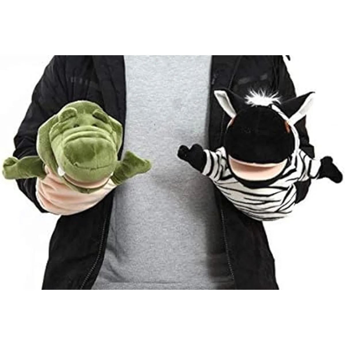 Juego de 5 piezas de marionetas de mano de animales con_6