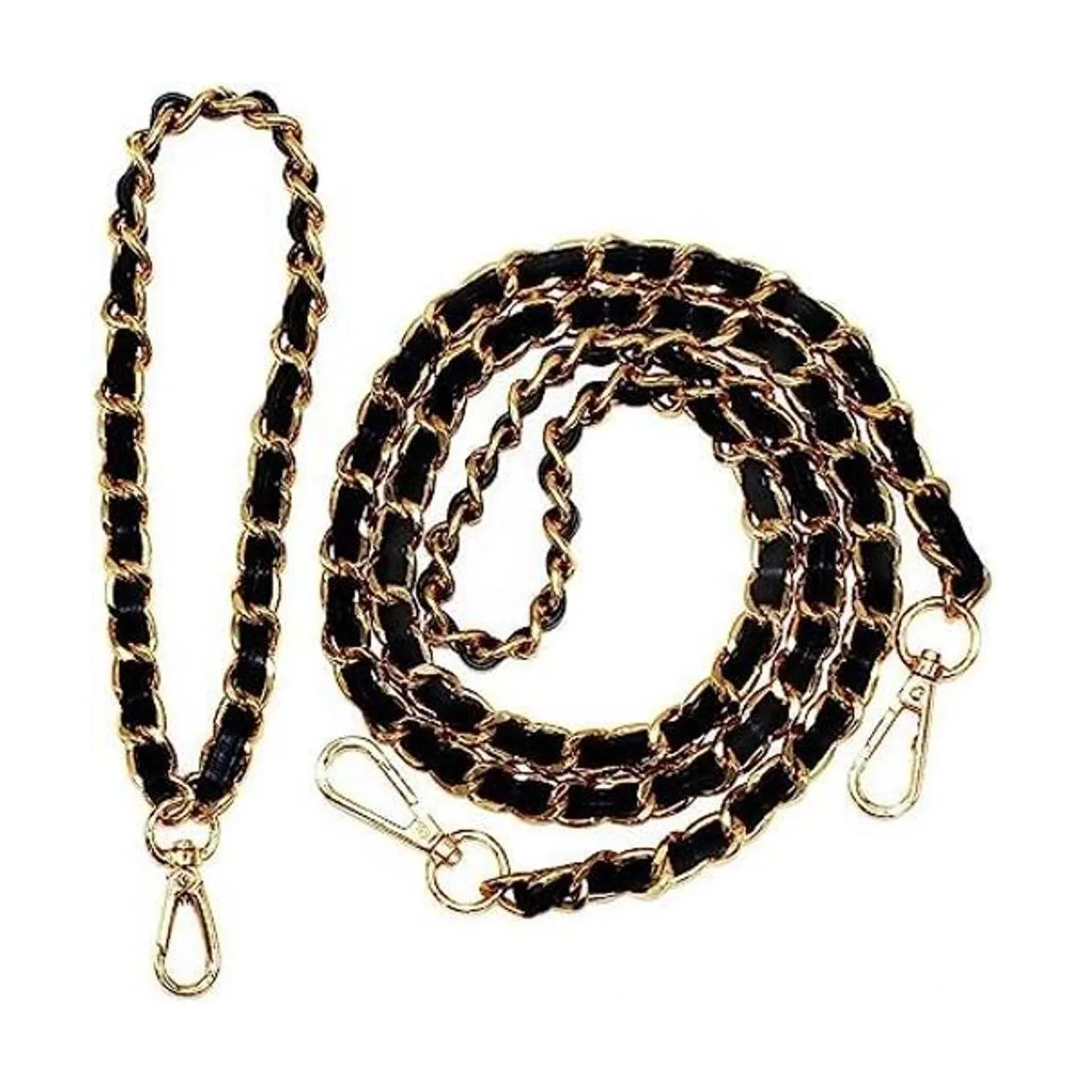 Model Worker Correa de piel de 47 pulgadas con cadena de_1