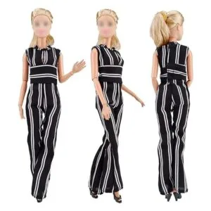 ETING Ropa de muñeca hecha a mano falda corta overol_3