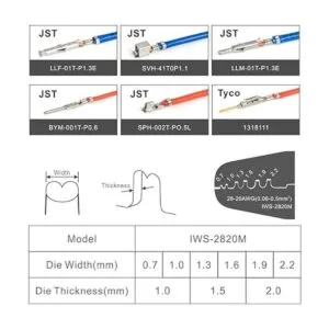IWISS Las mini herramientas de crimpado de barril abierto_2