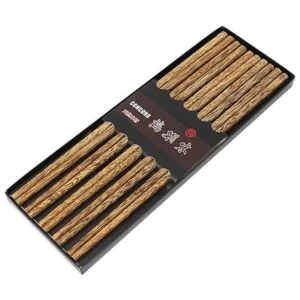 Concord Juego de 10 pares de palillos chinos de madera de_3
