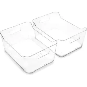 BINO Cubo de almacenamiento de plástico transparente con_1