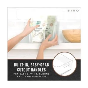 BINO Cubo de almacenamiento de plástico transparente con_3