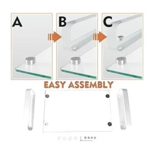 HD02T001 Soporte de escritorio transparente para pantalla_3
