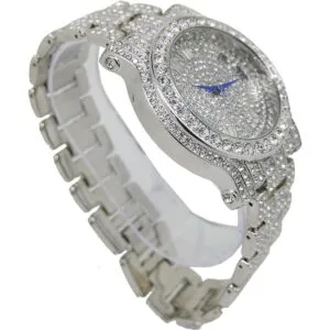 Blinged Out reloj redondo de lujo para hombre con esfera_6